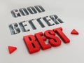 Good, better and best