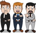 Good Businessman Group Color Illustration