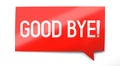 Good bye - speach bubble Royalty Free Stock Photo