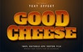 Good cheese text effect with gradient