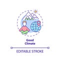 Good climate concept icon