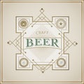 Good craft beer brewery vintage label