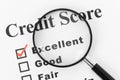 Good Credit Score Royalty Free Stock Photo