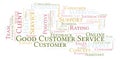 Good Customer Service word cloud. Royalty Free Stock Photo