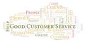 Good Customer Service word cloud Royalty Free Stock Photo