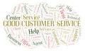 Good Customer Service word cloud Royalty Free Stock Photo