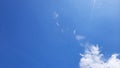 good day with sun light and clouds in blue sky Royalty Free Stock Photo
