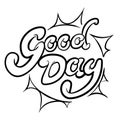 Good day typographic composition