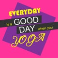 Good Day Yoga Logo Illustration Art