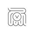 Good digestion line outline icon