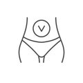 Good digestion line outline icon