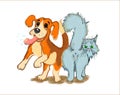 dog and cat Royalty Free Stock Photo