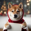 good dog good shiba inu text logo mockup december christmas mock up