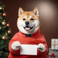 good dog good shiba inu text logo mockup december christmas mock up