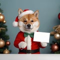 good dog good shiba inu text logo mockup december christmas mock up