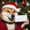 good dog good shiba inu text logo mockup december christmas mock up