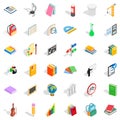 Good education icons set, isometric style Royalty Free Stock Photo