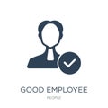 good employee icon in trendy design style. good employee icon isolated on white background. good employee vector icon simple and Royalty Free Stock Photo