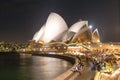 Good Evening Sydney Opera House and Harbor Bridge at dusk