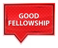 Good Fellowship misty rose pink banner button Royalty Free Stock Photo