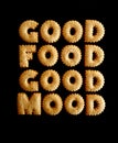 Good food good mood Royalty Free Stock Photo