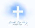 good friday blessing card to remember the sacrifice of jesus christ Royalty Free Stock Photo