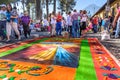 Good Friday carpet, Antigua, Guatemala Royalty Free Stock Photo