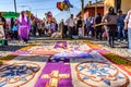 Good Friday carpet, Antigua, Guatemala Royalty Free Stock Photo