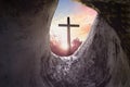 Easter Sunday concept: Jesus Christ crucifixion cross Royalty Free Stock Photo