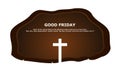 Good Friday. Crucifixion Of Jesus Christ illustration Royalty Free Stock Photo