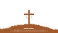 Good Friday. Crucifixion Of Jesus Christ illustration Royalty Free Stock Photo