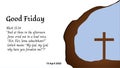 Good Friday. Crucifixion Of Jesus Christ illustration Royalty Free Stock Photo