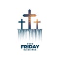 good friday or easter week greeting background with light effcet Royalty Free Stock Photo