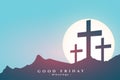 good friday religious background to remember resurrection of christ Royalty Free Stock Photo