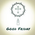 Good Friday text banner background Royalty Free Stock Photo