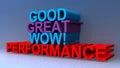 Good great wow! performance on blue