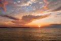 Good Harbor Bay Sunset - Leelanau Michigan Royalty Free Stock Photo