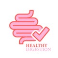 Good healthy digestion vector icon