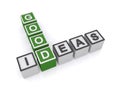 Good ideas crossword Royalty Free Stock Photo