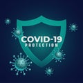 Good immunity medical shield stopping coronavirus to enter