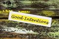 Good intentions inspiration planning positive motivation intention strategy