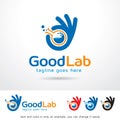 Good Lab Logo Template Design Vector