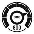 Good level scale icon, simple style