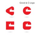 Good logo and C- letter icon abstract logo design.