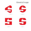 Good logo and S- letter icon abstract logo design.