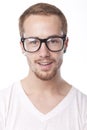 Good Looking Man With Retro Nerd Glasses Royalty Free Stock Photo
