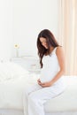 Good looking pregnant woman Royalty Free Stock Photo