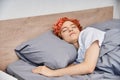 good looking red haired queer person Royalty Free Stock Photo