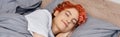 good looking red haired queer person Royalty Free Stock Photo