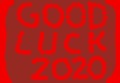 Good Luck 2020. Best wishes for 2020 years. Illustration.